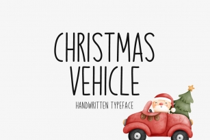 Christmas Vehicle Typeface Font Download