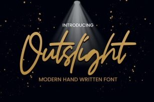 Outslight - Modern Hand Written Font Font Download