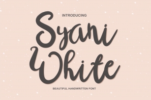 Syani White Font Download