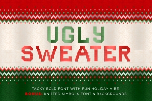 UGLY SWEATER and backs Font Download