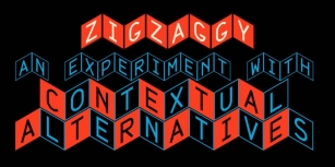 Zigzaggy Font Download