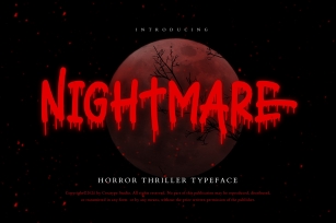 Nightmare Bloody Thriller Font Download