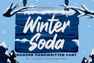Winter Soda - Modern Handwritten Font Font Download