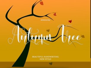 Autumn Tree Font Download