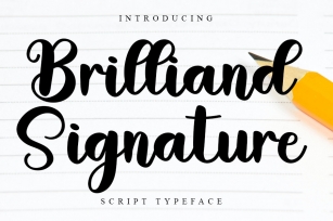 Brilliand Signature Font Download