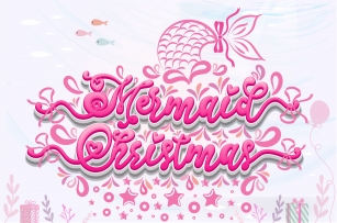 Mermaid Christmas Font Download