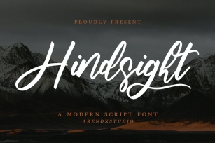 Hindsight - Modern Script Font Font Download