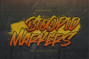 Stoopid Markers - Bold Market Typeface Font Download