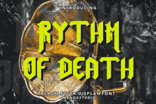 Rythm Of Death - Blackletter Display Font Font Download