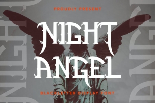 NightAngel - Blackletter Display Font Font Download