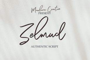 Zelmud Authentic Script Font Font Download