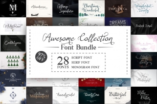 Awesome Collection Bundle Font Download
