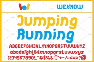 Jumping and Running font Font Download