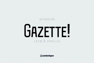 Gazette Font Download