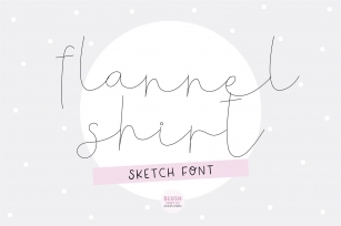 FLANNEL SHIRT Christmas Sketch Font Download
