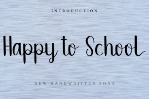 Happy to School Font Download