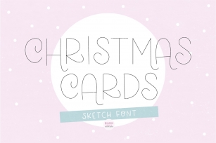CHRISTMAS CARDS Christmas Sketch Font Download