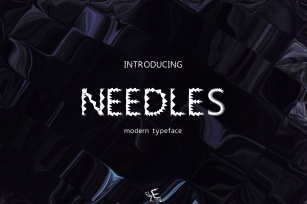 Needles modern font Font Download