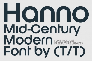 Hanno Mid Century Modern Sans Serif Font Download
