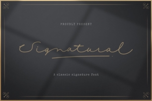Signatural || Classic Signature font Font Download