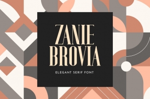 Zanie Brovia Display Serif Font Font Download