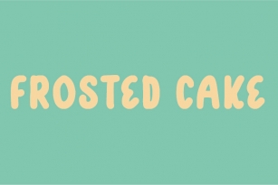 Frosted Cake Font Download