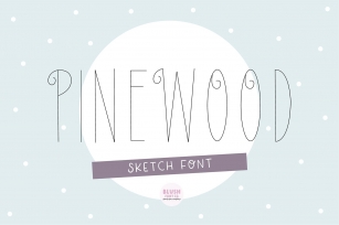 PINEWOOD ChristmasWinter Sketch Font Download