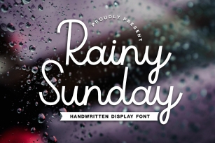 Rainy Sunday Handwritten Display Font Download