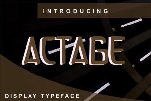 Actage Font Download