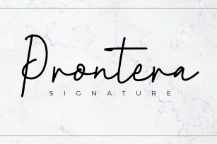 Prontera Signature Font Download