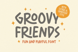 Groovy Friends - Playful Font Font Download