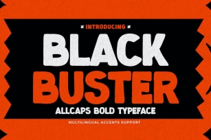 Blackbuster - All Caps Bold Typeface Font Download