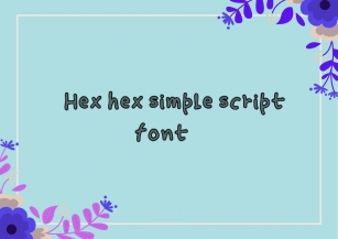 Hex Hex Font Download
