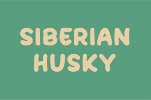 Siberian Husky Font Download