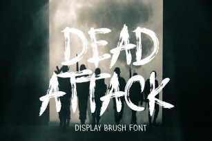 AM DEAD ATTACK - DISPLAY BRUSH Font Download