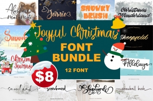 Joyful Christmas Bundle Font Download