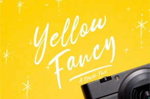 Yellow Fancy Script Font Font Download