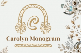 Carolyn Monogram Font Download
