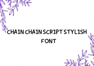 Chain Chain Font Download