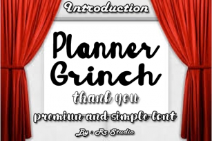 Planner Grinch Font Download