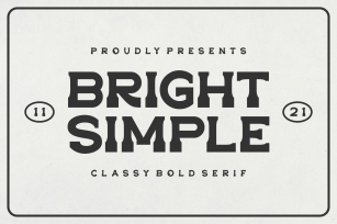 Bright Simple Font Download