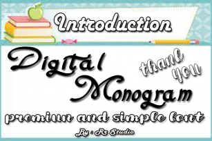 Digital Monogram Font Download
