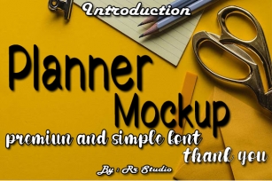 Planner Mockup Font Download