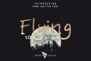 Flying to the Moon Font Download