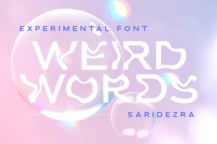 Weird Words - Experimental Font Font Download