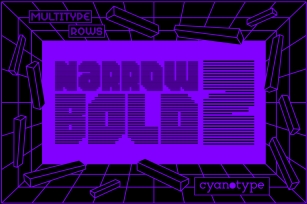 MultiType Rows Narrow Bold 2 Font Download