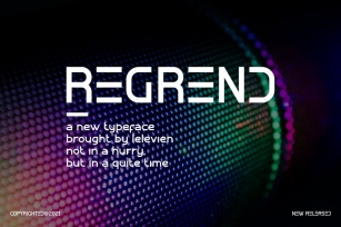 Regrend Sans Serif Font Font Download