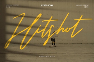 Hitshot Signature Script Brush Font Font Download