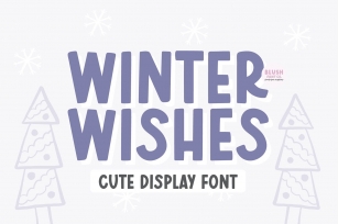 WINTER WISHES Bold Winter Display Font Download