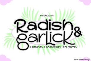 Radish and garlick Font Download
